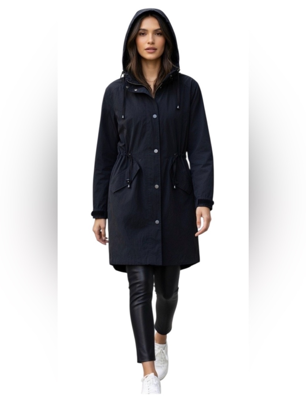 Zara Anorak Black Utility/Rain Jacket